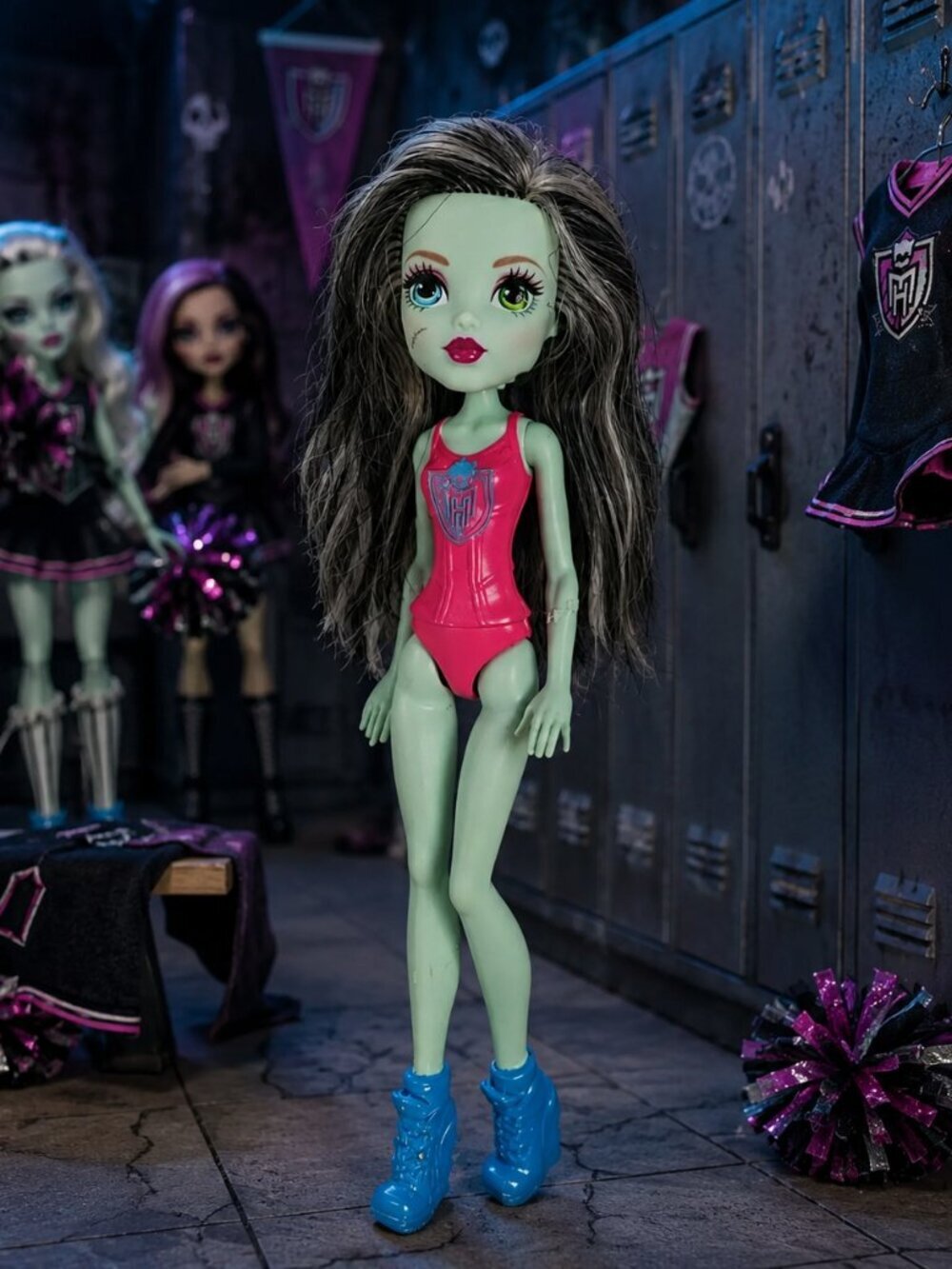 Monster High 2015 Ghoul Spirit Frankie Stein Cheerleader Doll Boots Mattel